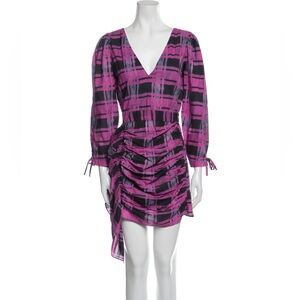 RHONE Asymmetrical Pink and Black Dress